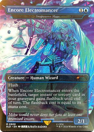 Encore Electromancer - Snapcaster Mage (Rainbow Foil) (SLD-808) - [Secret Lair Drop Series] Foil - Trinity Hobby