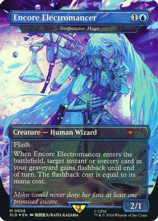 Encore Electromancer - Snapcaster Mage (Rainbow Foil) (SLD-808) - [Secret Lair Drop Series] Foil