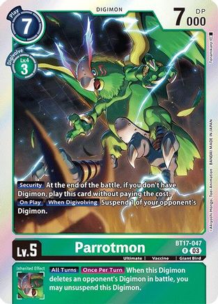 Parrotmon [BT17-047] [Secret Crisis] - Trinity Hobby