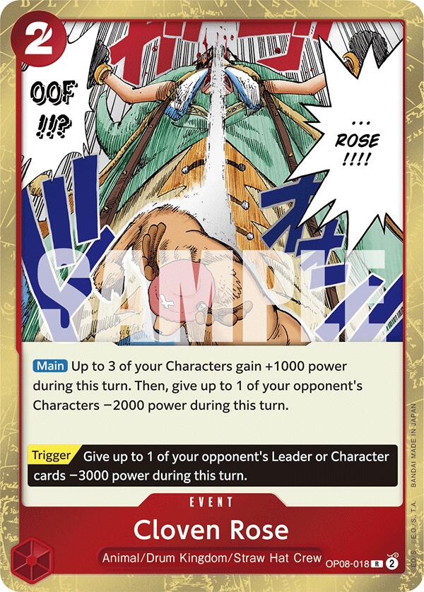 Cloven Rose (OP08-018) - [Two Legends] Foil - Trinity Hobby