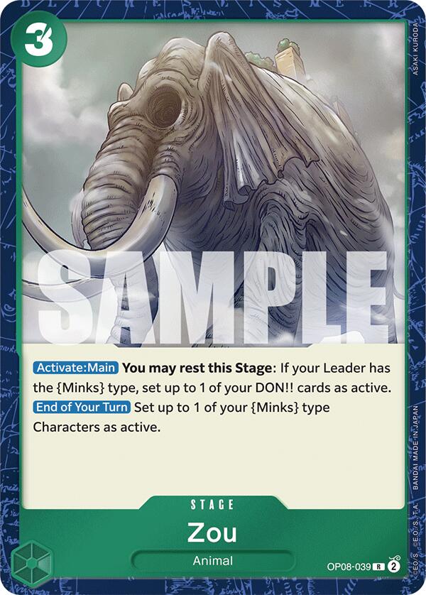 Zou (OP08-039) - [Two Legends] Foil - Trinity Hobby