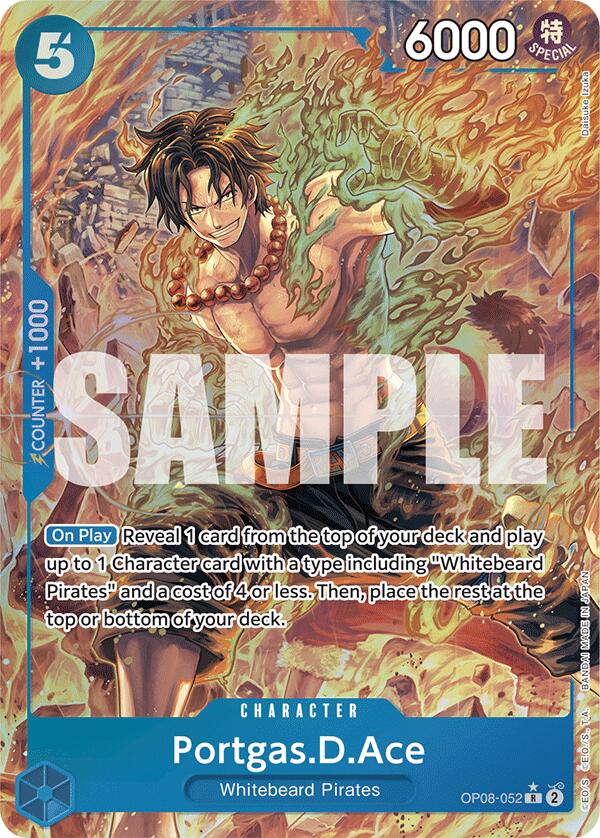 Portgas.D.Ace (Parallel) (OP08-052) - [Two Legends] Foil - Trinity Hobby