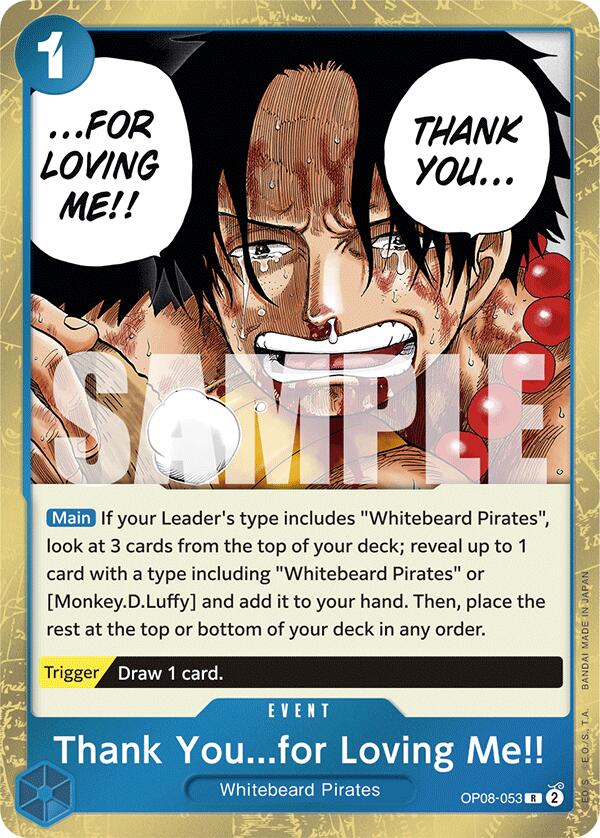 Thank You...for Loving Me!! (OP08-053) - [Two Legends] Foil - Trinity Hobby