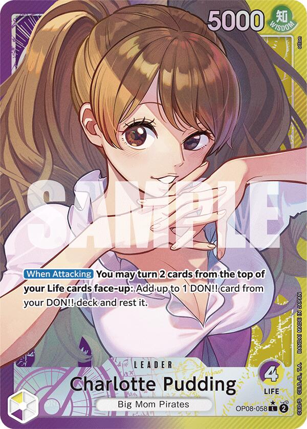 Charlotte Pudding (058) (Parallel) (OP08-058) - [Two Legends] Foil - Trinity Hobby