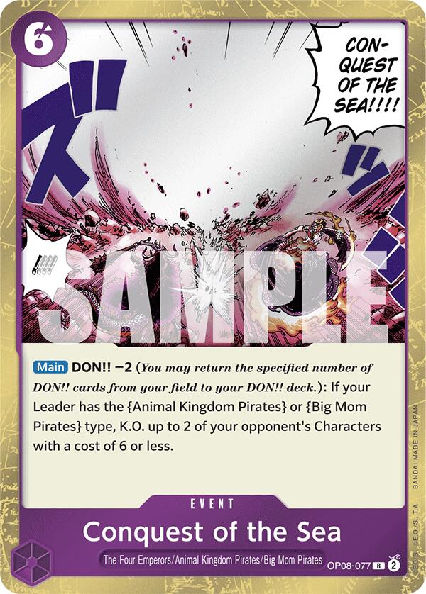 Conquest of the Sea (OP08-077) - [Two Legends] Foil - Trinity Hobby