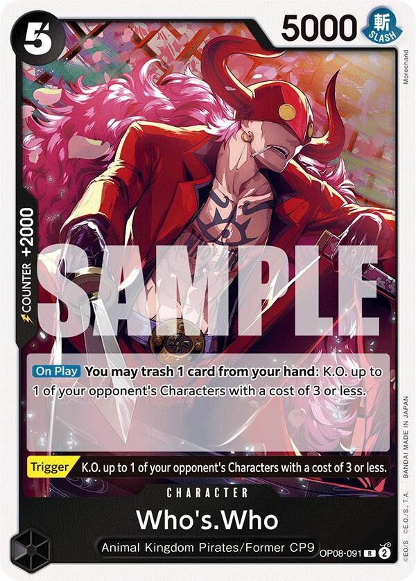 Whos.Who (OP08-091) - [Two Legends] Foil - Trinity Hobby