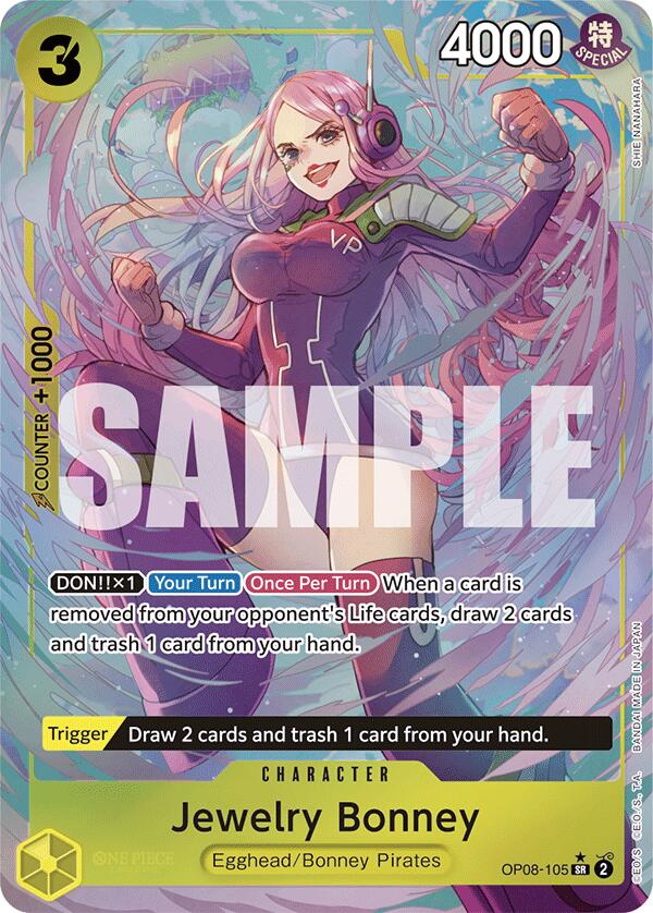 Jewelry Bonney (Parallel) (OP08-105) - [Two Legends] Foil - Trinity Hobby