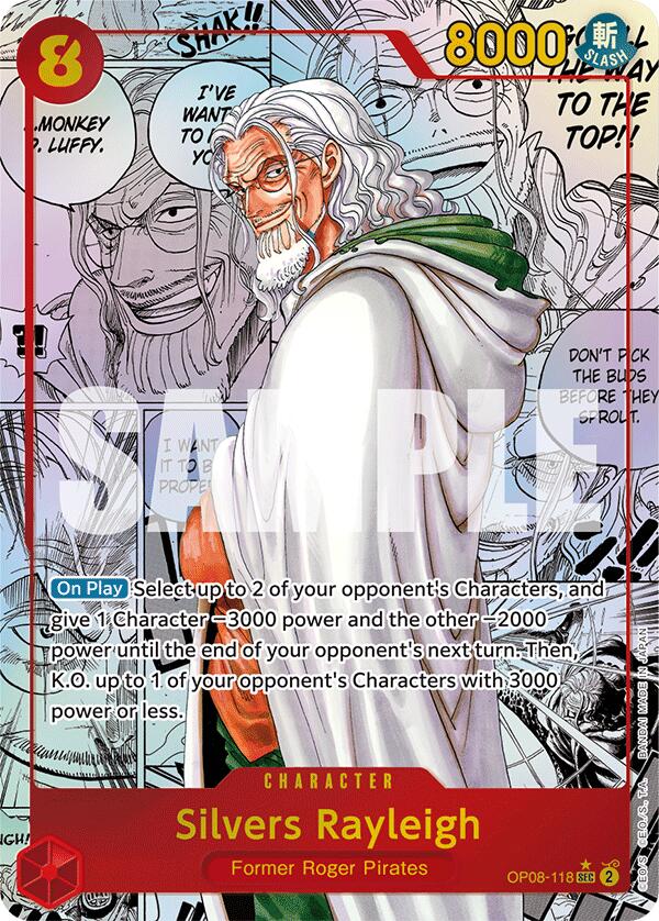 Silvers Rayleigh (Parallel) (Manga) (OP08-118) - [Two Legends] Foil - Trinity Hobby