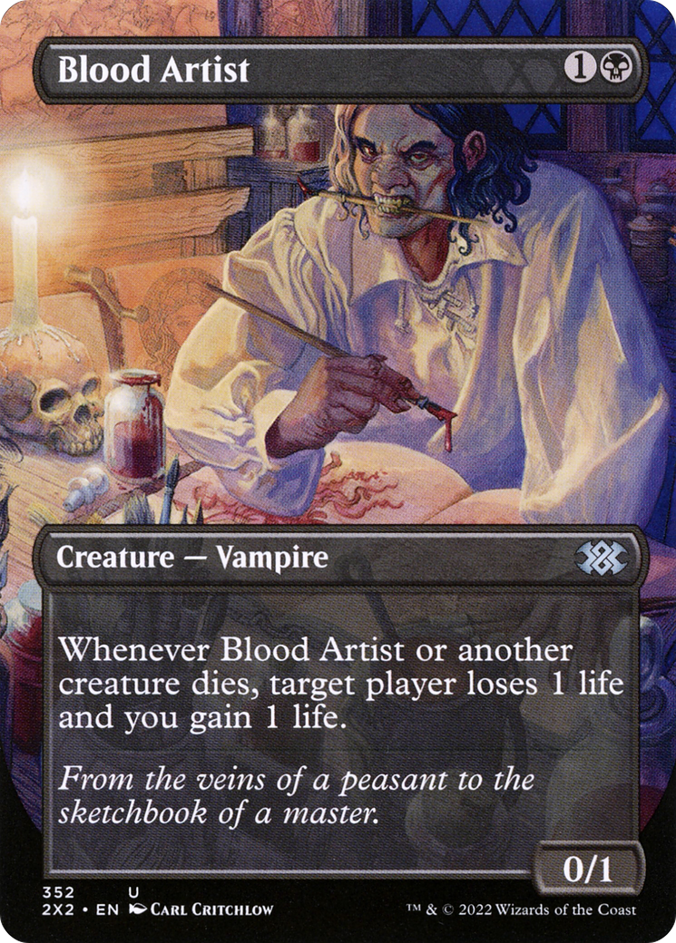 Blood Artist (Borderless Alternate Art) [Double Masters 2022] - Trinity Hobby