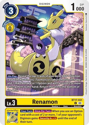 Renamon [BT17-031] [Secret Crisis] - Trinity Hobby