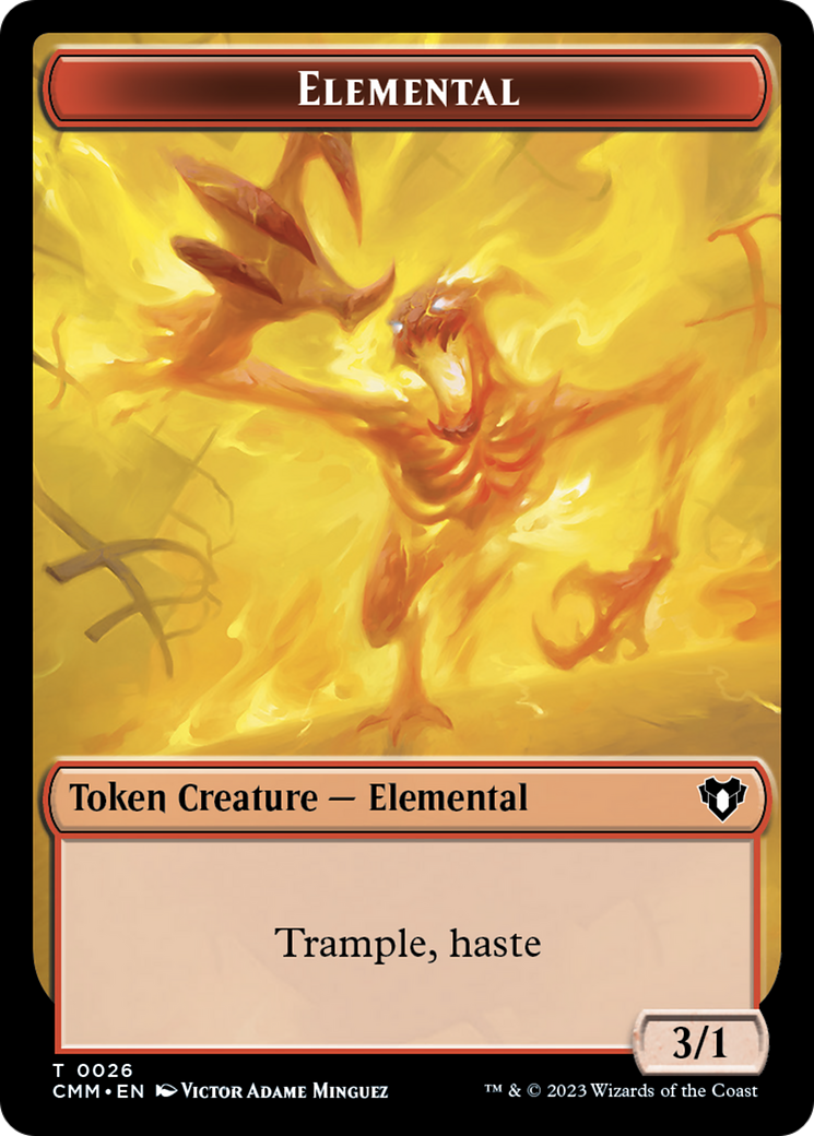 Elemental Token (26) [Commander Masters Tokens] - Trinity Hobby
