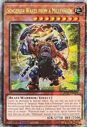 Sengenjin Wakes from a Millennium (Quarter Century Secret Rare) [INFO-EN001] Quarter Century Secret Rare - Trinity Hobby