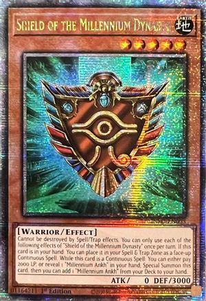 Shield of the Millennium Dynasty (Quarter Century Secret Rare) [INFO-EN003] Quarter Century Secret Rare - Trinity Hobby