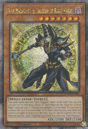 Dark Magician the Magician of Black Magic (Quarter Century Secret Rare) [INFO-EN006] Quarter Century Secret Rare - Trinity Hobby