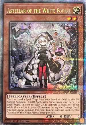 Astellar of the White Forest (Quarter Century Secret Rare) [INFO-EN013] Quarter Century Secret Rare - Trinity Hobby