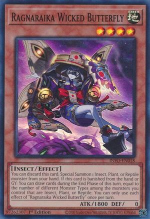 Ragnaraika Wicked Butterfly [INFO-EN018] Super Rare - Trinity Hobby