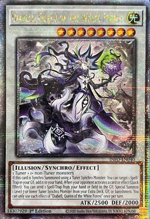 Diabell, Queen of the White Forest (Quarter Century Secret Rare) [INFO-EN040] Quarter Century Secret Rare - Trinity Hobby