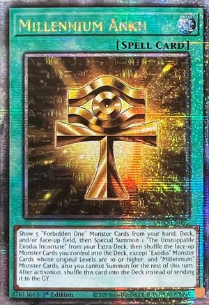 Millennium Ankh (Quarter Century Secret Rare) [INFO-EN053] Quarter Century Secret Rare - Trinity Hobby