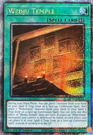 Wedju Temple (Quarter Century Secret Rare) [INFO-EN054] Quarter Century Secret Rare - Trinity Hobby