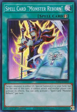 Spell Card "Monster Reborn" [INFO-EN099] Super Rare - Trinity Hobby