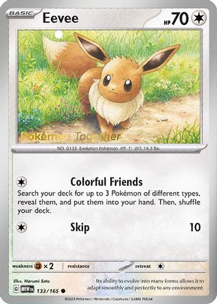 Eevee (Pokemon Together) - (133/165) [Miscellaneous Cards & Products]