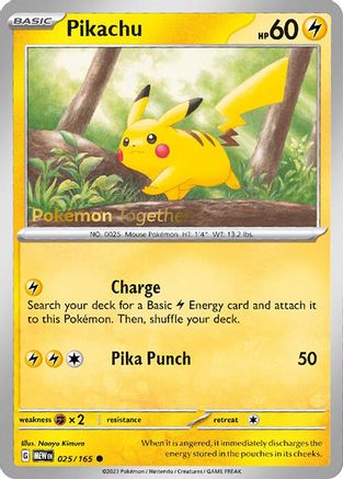 Pikachu (Pokemon Together) - (025/165) [Miscellaneous Cards & Products]