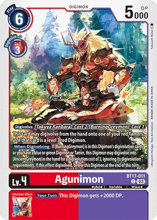 Agunimon [BT17-011] [Secret Crisis] - Trinity Hobby