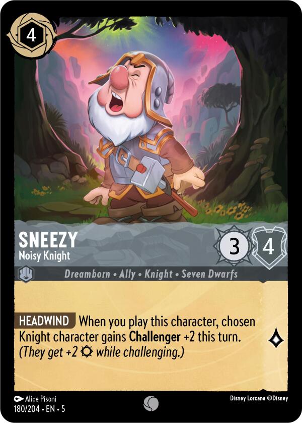 Sneezy - Noisy Knight (180/204) [Shimmering Skies] - Trinity Hobby