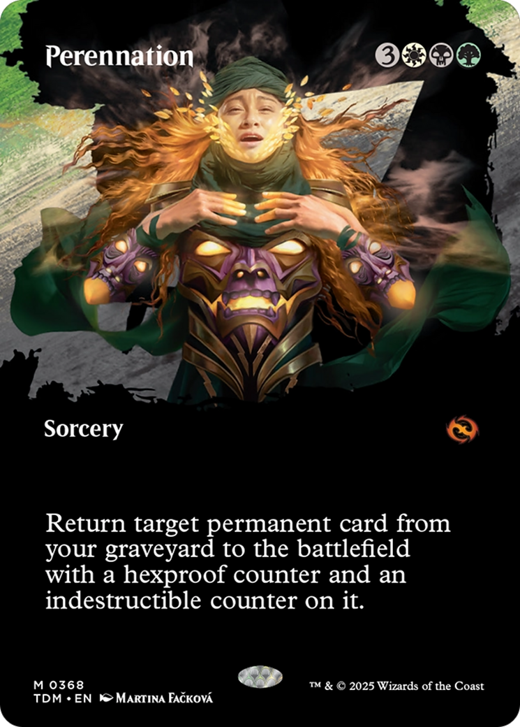 Perennation  (TDM-368) - [Tarkir: Dragonstorm]: (Showcase) (Borderless) - Trinity Hobby