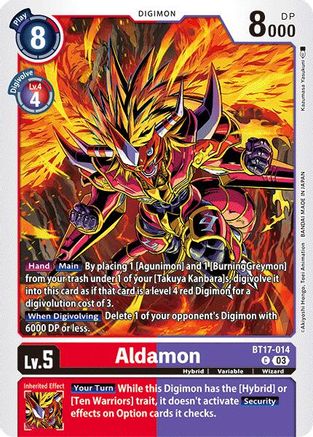 Aldamon [BT17-014] [Secret Crisis] - Trinity Hobby