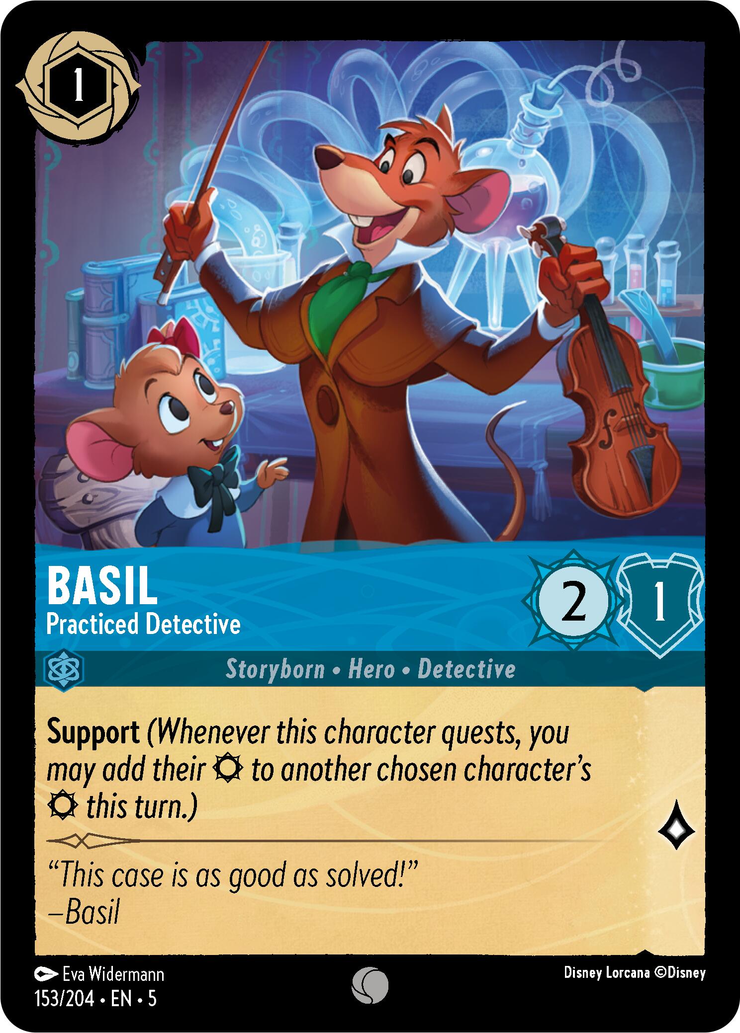 Basil - Practiced Detective (153/204) [Shimmering Skies] - Trinity Hobby