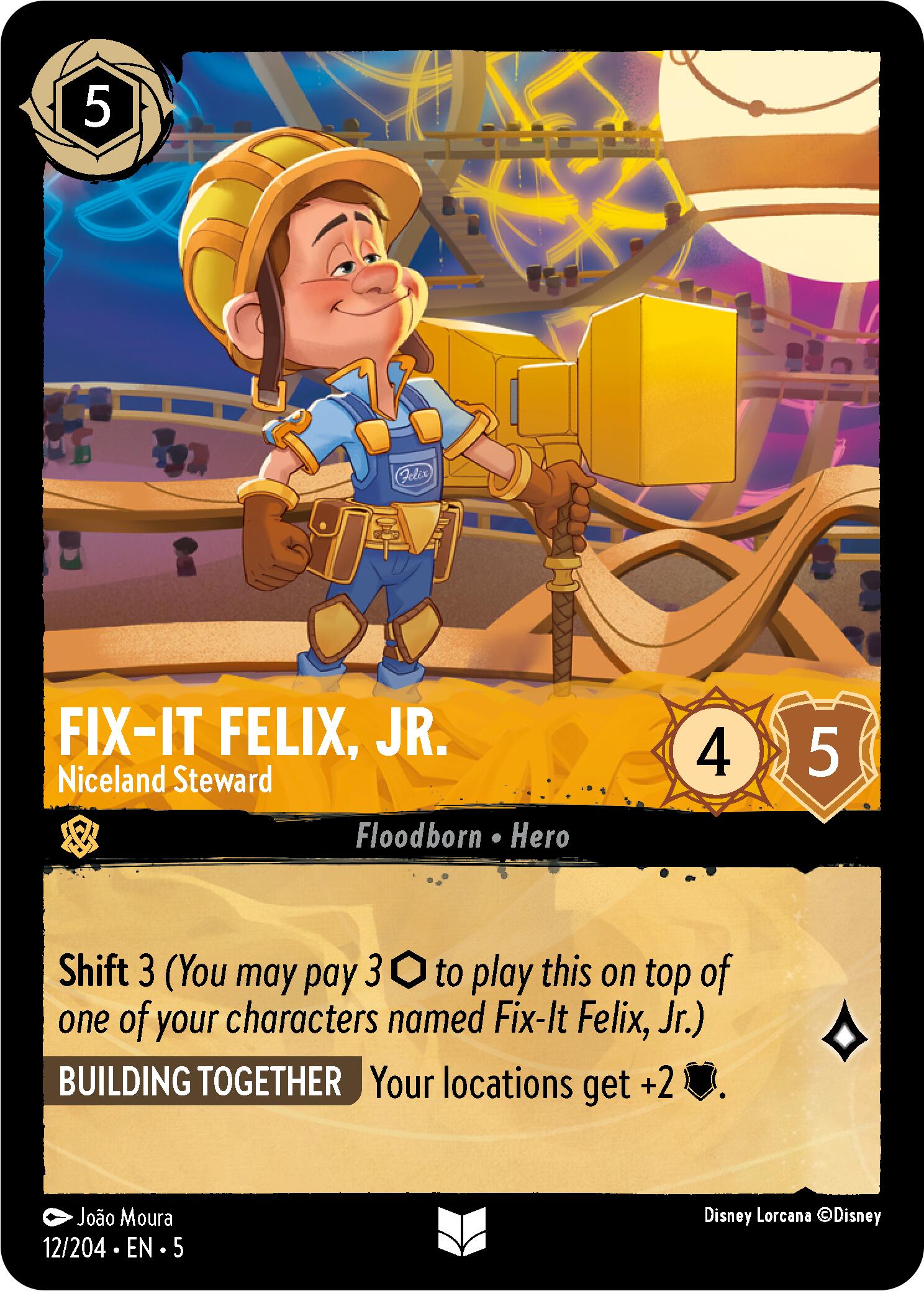 Fix-It Felix, Jr. - Niceland Steward (12/204) [Shimmering Skies] - Trinity Hobby