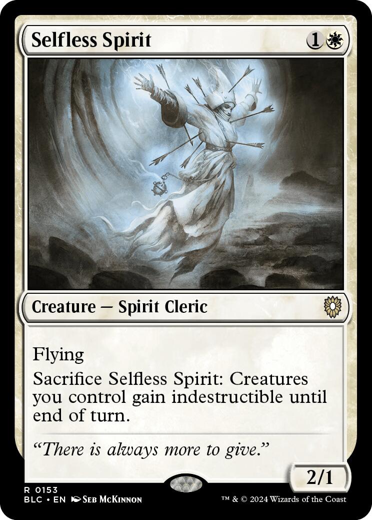 Selfless Spirit [Bloomburrow Commander] - Trinity Hobby