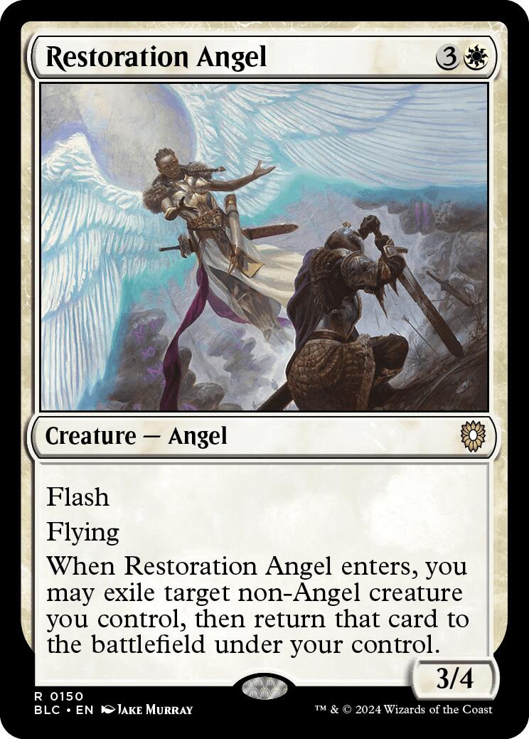 Restoration Angel [Bloomburrow Commander] - Trinity Hobby