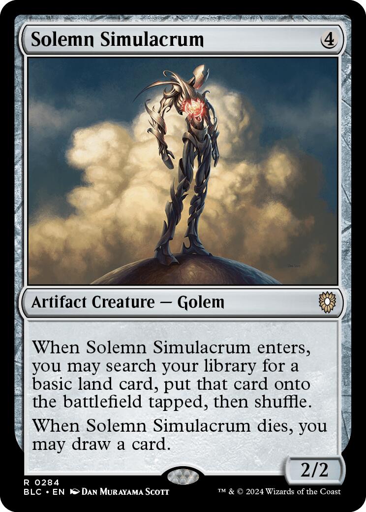 Solemn Simulacrum [Bloomburrow Commander] - Trinity Hobby