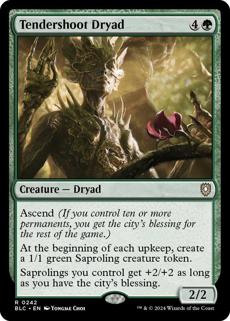 Tendershoot Dryad [Bloomburrow Commander] - Trinity Hobby