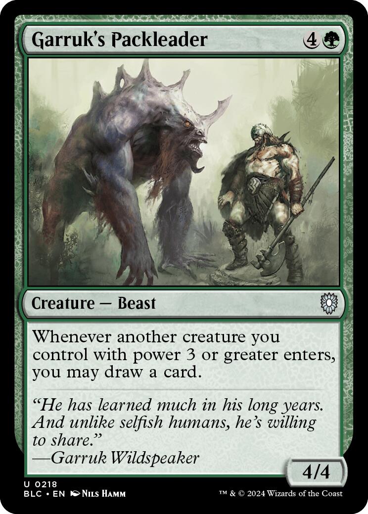 Garruk's Packleader [Bloomburrow Commander] - Trinity Hobby