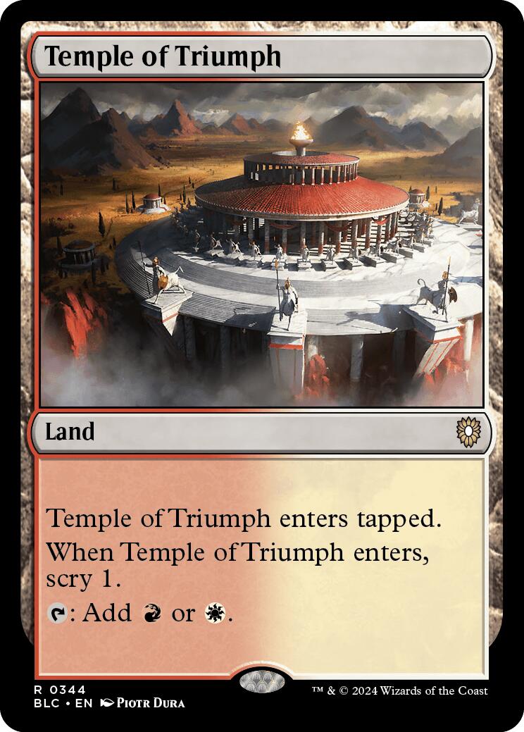 Temple of Triumph [Bloomburrow Commander] - Trinity Hobby