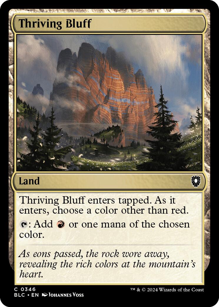 Thriving Bluff [Bloomburrow Commander] - Trinity Hobby