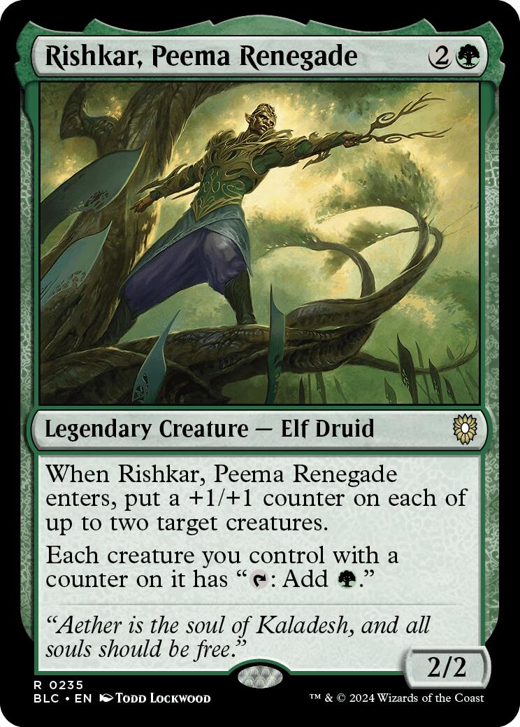 Rishkar, Peema Renegade [Bloomburrow Commander] - Trinity Hobby