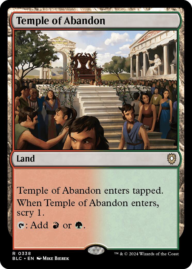 Temple of Abandon [Bloomburrow Commander] - Trinity Hobby
