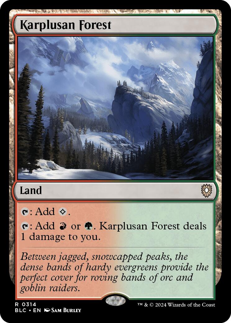 Karplusan Forest [Bloomburrow Commander] - Trinity Hobby