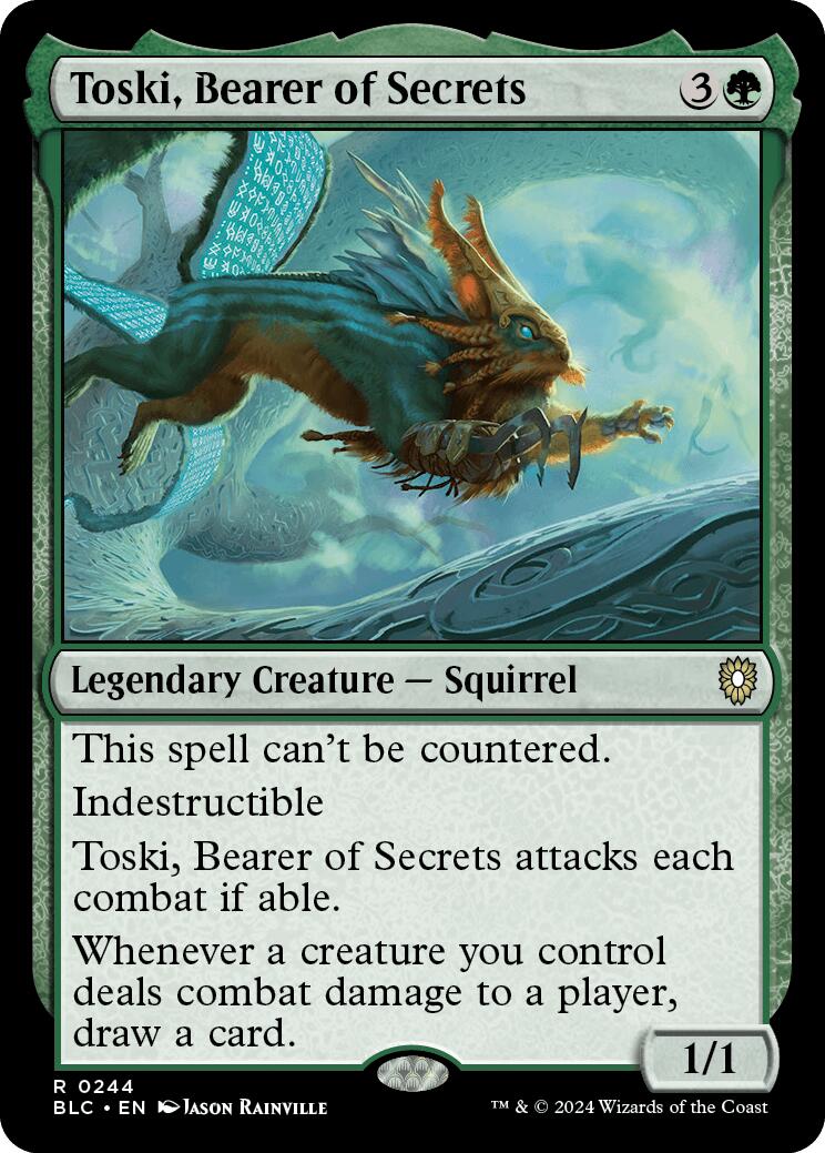 Toski, Bearer of Secrets [Bloomburrow Commander] - Trinity Hobby