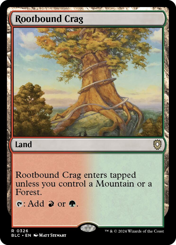 Rootbound Crag [Bloomburrow Commander] - Trinity Hobby