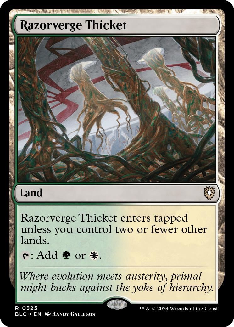 Razorverge Thicket [Bloomburrow Commander] - Trinity Hobby