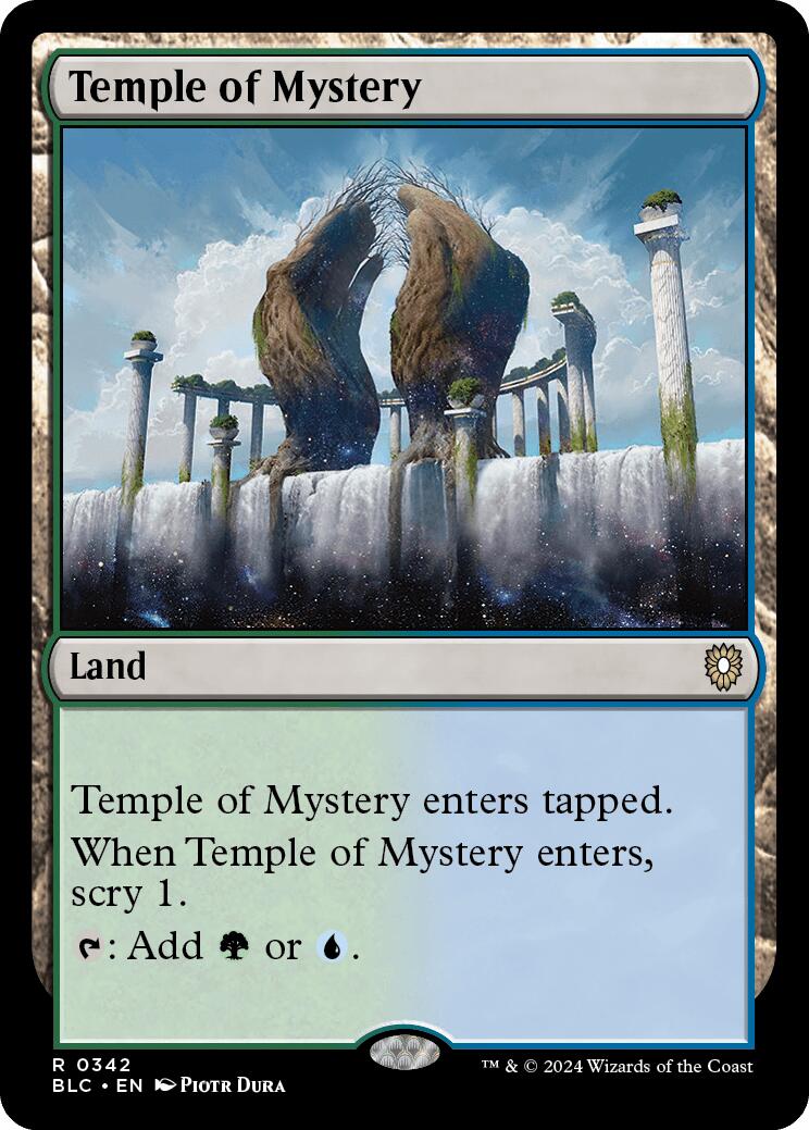 Temple of Mystery [Bloomburrow Commander] - Trinity Hobby