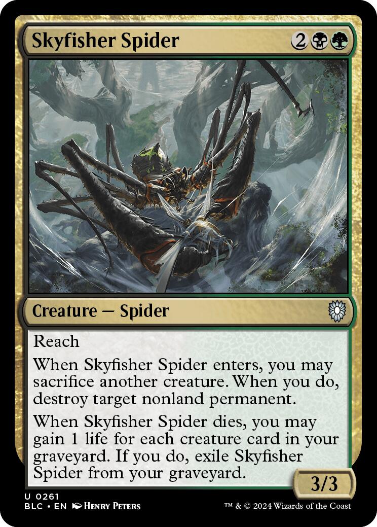 Skyfisher Spider [Bloomburrow Commander] - Trinity Hobby