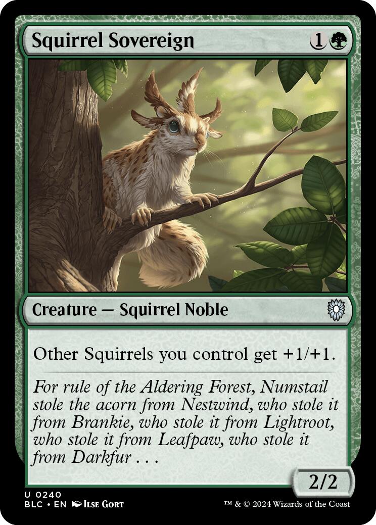 Squirrel Sovereign [Bloomburrow Commander] - Trinity Hobby