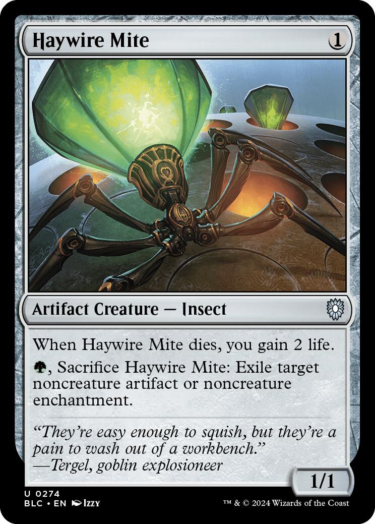 Haywire Mite [Bloomburrow Commander] - Trinity Hobby