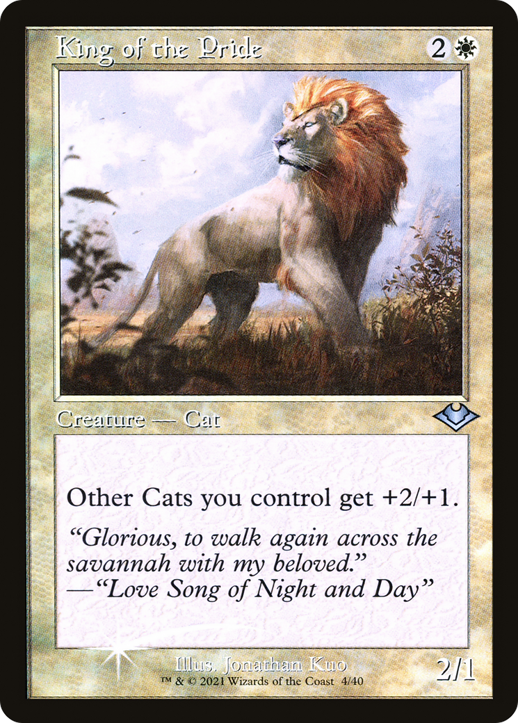 King of the Pride [Etched Foil]  (MH1-004) - [Modern Horizons 1 Timeshifts] - Trinity Hobby